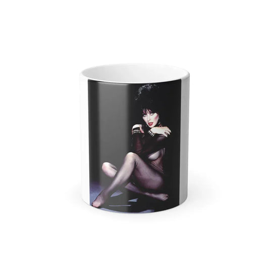 Elvira, Mistress Of The Dark #71 1 (Vintage Female Icon) Color Changing Coffee Mug 11oz - Go Mug Yourself