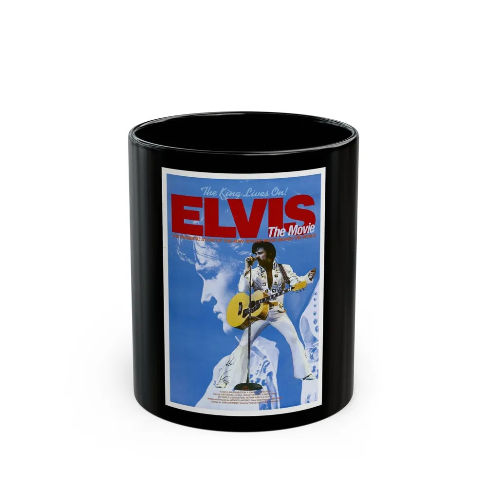 ELVIS 1979 Movie Poster - Black Coffee Mug-11oz-Go Mug Yourself