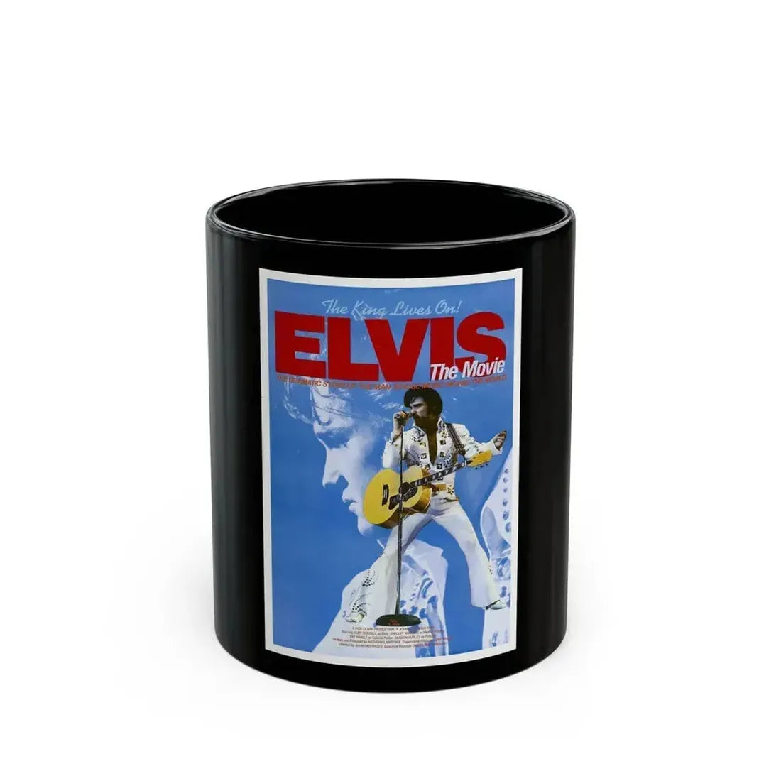 ELVIS 1979 Movie Poster - Black Coffee Mug 11oz - Go Mug Yourself
