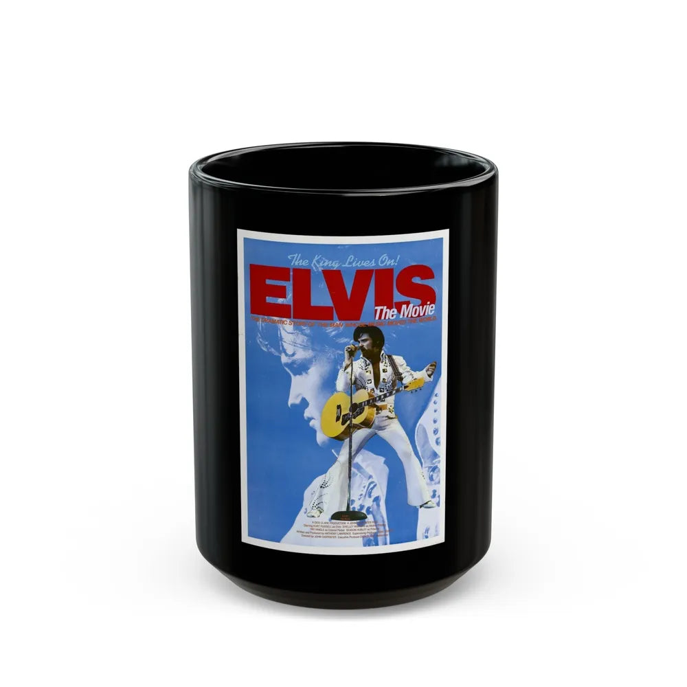 ELVIS 1979 Movie Poster - Black Coffee Mug-15oz-Go Mug Yourself