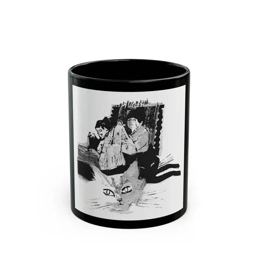 Em And Vi by Susan Lyle-Scott (1), Homes And Gardens magazine, 1964 - Black Coffee Mug 11oz - Go Mug Yourself