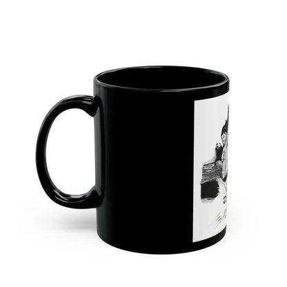 Em And Vi by Susan Lyle-Scott (1), Homes And Gardens magazine, 1964 - Black Coffee Mug - Go Mug Yourself