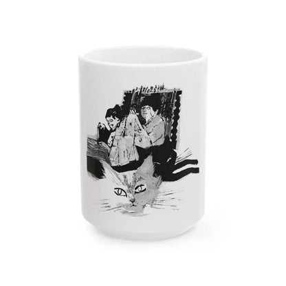 Em And Vi by Susan Lyle-Scott (1), Homes And Gardens magazine, 1964 - White Coffee Mug 15oz - Go Mug Yourself