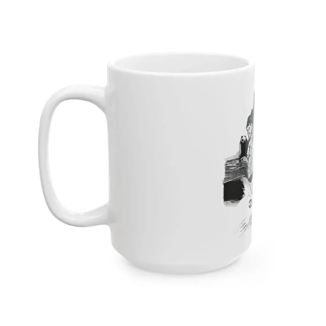 Em And Vi by Susan Lyle-Scott (1), Homes And Gardens magazine, 1964 - White Coffee Mug - Go Mug Yourself