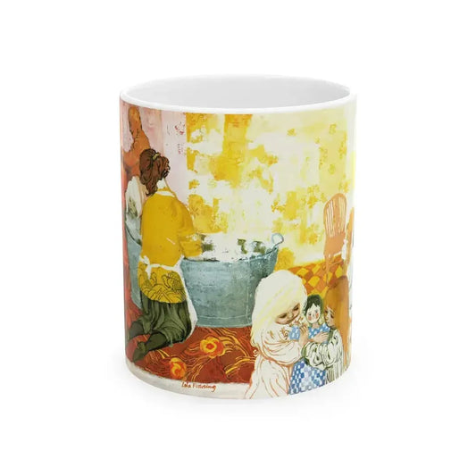 Em And Vi by Susan Lyle-Scott (2), Homes And Gardens magazine, 1964 - White Coffee Mug 11oz - Go Mug Yourself