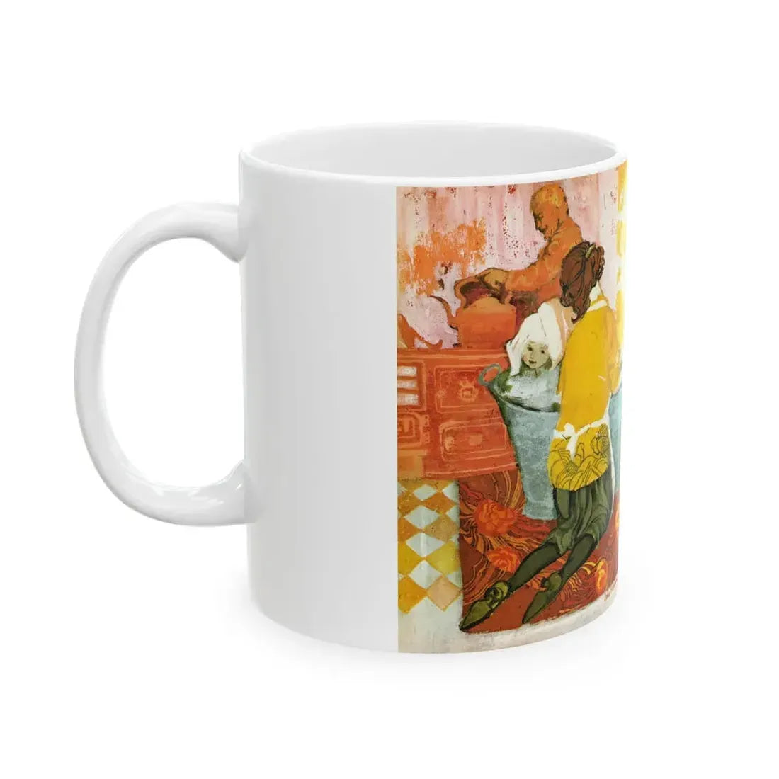 Em And Vi by Susan Lyle-Scott (2), Homes And Gardens magazine, 1964 - White Coffee Mug - Go Mug Yourself