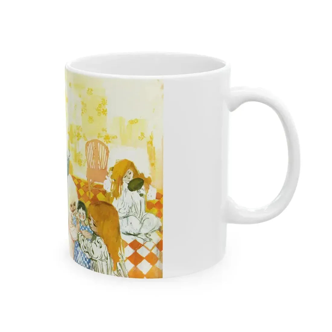 Em And Vi by Susan Lyle-Scott (2), Homes And Gardens magazine, 1964 - White Coffee Mug - Go Mug Yourself
