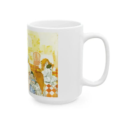 Em And Vi by Susan Lyle-Scott (2), Homes And Gardens magazine, 1964 - White Coffee Mug - Go Mug Yourself