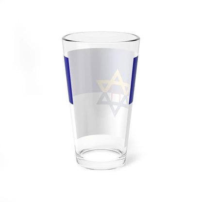 Emanuel ships Hebrew flag (Israel) Pint Glass 16oz - Go Mug Yourself