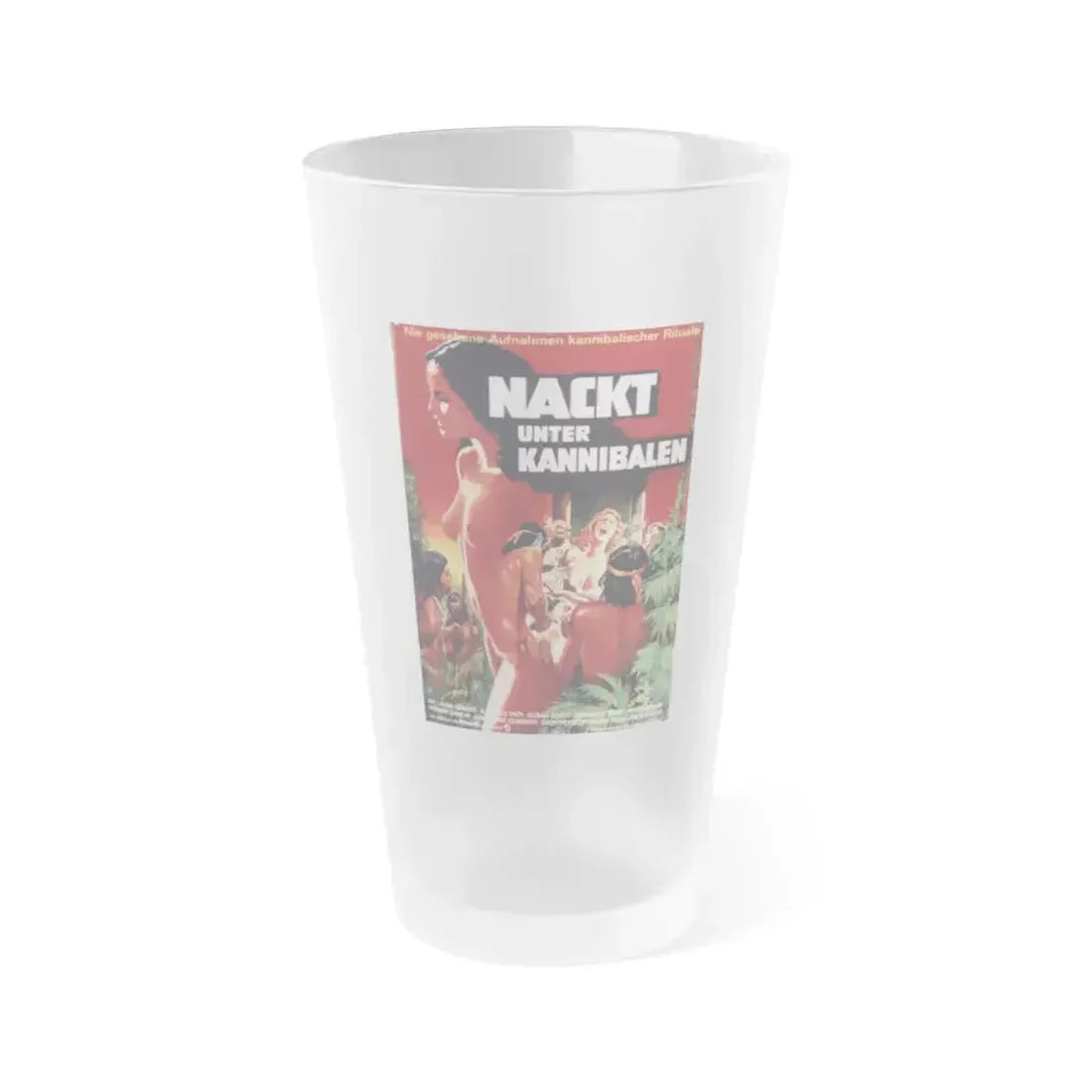 EMANUELLE AND THE LAST CANNIBALS 1977 Movie Poster - Frosted Pint Glass 16oz 16oz Frosted - Go Mug Yourself