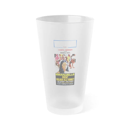 EMANUELLE AROUND THE WORLD (2) 1977 Movie Poster - Frosted Pint Glass 16oz-16oz-Frosted-Go Mug Yourself