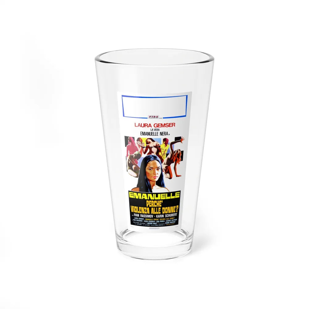 EMANUELLE AROUND THE WORLD (2) 1977 Movie Poster - Pint Glass 16oz-16oz-Go Mug Yourself