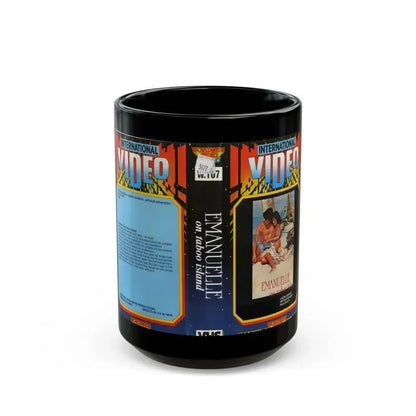 EMANUELLE ON TABOO ISLAND (VHS COVER) - Black Coffee Mug 15oz - Go Mug Yourself