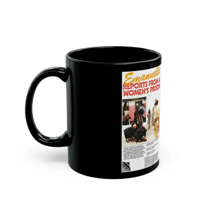 EMANUELLE REPORTS FROM A WOMENS PRISON (VHS COVER) - Black Coffee Mug - Go Mug Yourself