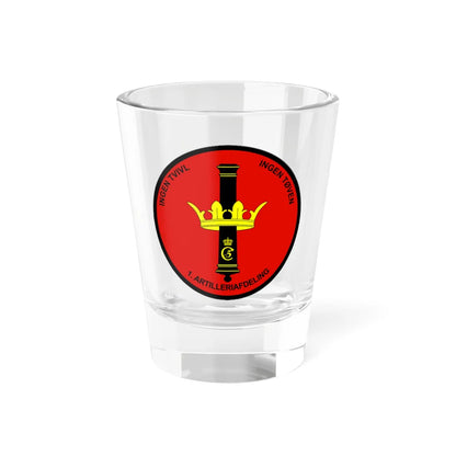 Emblem for the 1-DAR (Denmark) (Coat of Arms) Shot Glass 1.5oz 1.5oz - Go Mug Yourself