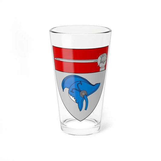 Emblem for the 1-I-JDR (Denmark) (Coat of Arms) Pint Glass 16oz 16oz - Go Mug Yourself