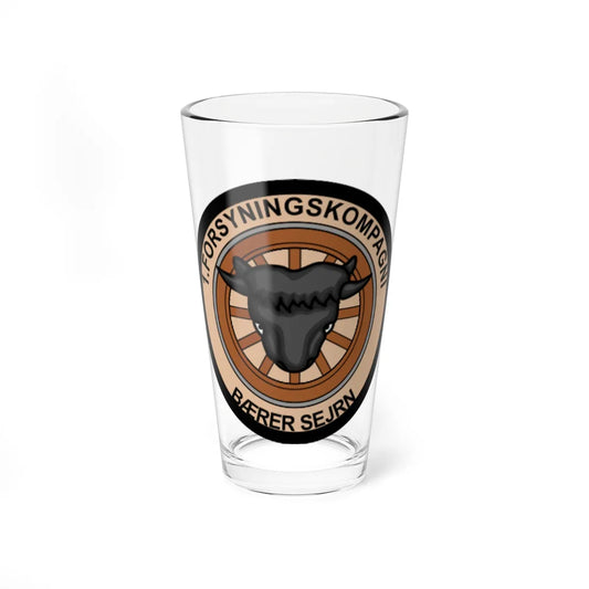Emblem for the 1-I-TRR (Denmark) (Coat of Arms) Pint Glass 16oz 16oz - Go Mug Yourself