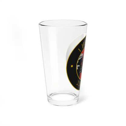 Emblem for the 1-II-TRR (Denmark) (Coat of Arms) Pint Glass 16oz - Go Mug Yourself