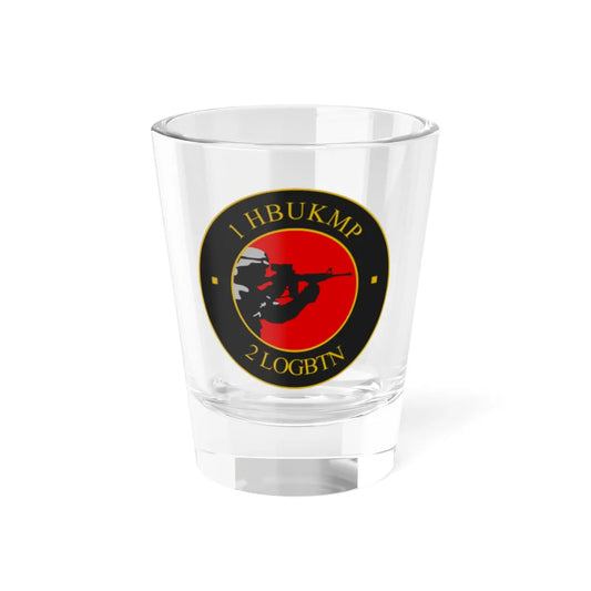 Emblem for the 1-II-TRR (Denmark) (Coat of Arms) Shot Glass 1.5oz 1.5oz - Go Mug Yourself