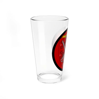 Emblem for the 1-III-LG (Denmark) (Coat of Arms) Pint Glass 16oz - Go Mug Yourself