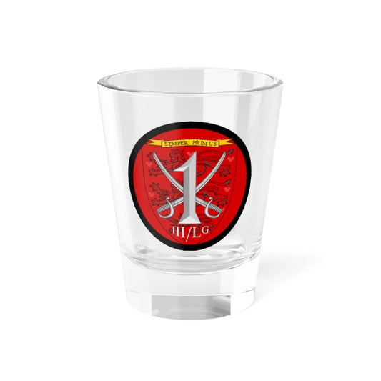 Emblem for the 1-III-LG (Denmark) (Coat of Arms) Shot Glass 1.5oz 1.5oz - Go Mug Yourself