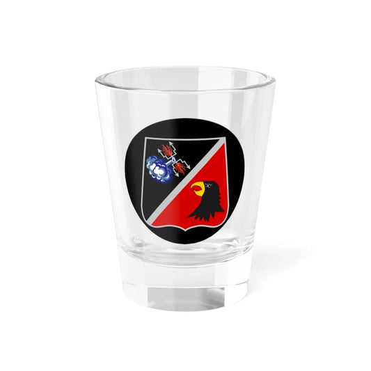Emblem for the 1-V-GHR (Denmark) (Coat of Arms) Shot Glass 1.5oz 1.5oz - Go Mug Yourself