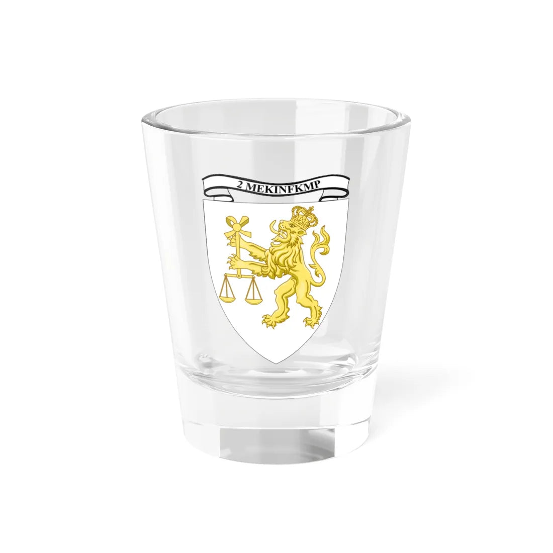 Emblem for the 2-II-JDR (Denmark) (Coat of Arms) Shot Glass 1.5oz 1.5oz - Go Mug Yourself