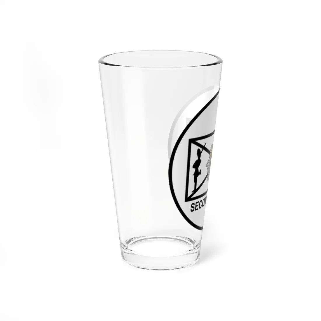 Emblem for the 2-II-LG (Denmark) (Coat of Arms) Pint Glass 16oz - Go Mug Yourself