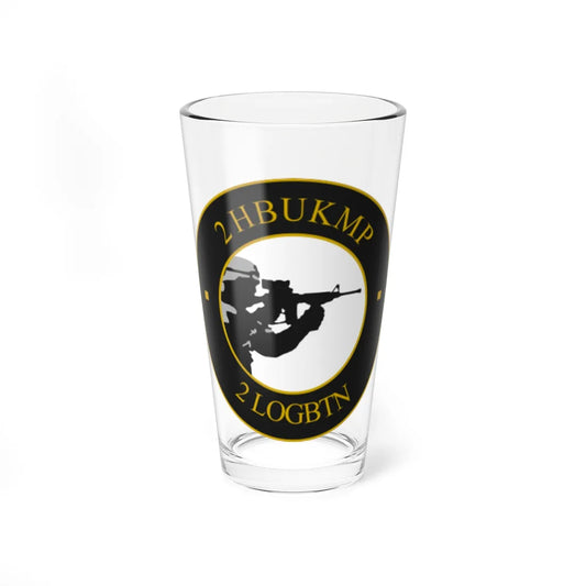 Emblem for the 2-II-TRR (Denmark) (Coat of Arms) Pint Glass 16oz 16oz - Go Mug Yourself