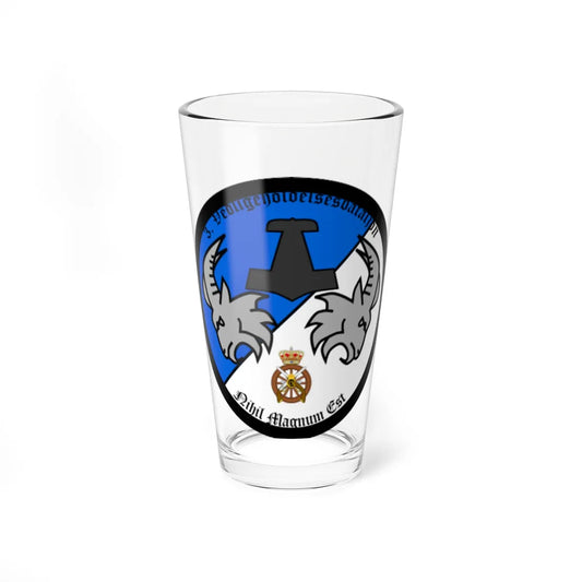 Emblem for the 2-III-TRR (Denmark) (Coat of Arms) Pint Glass 16oz 16oz - Go Mug Yourself