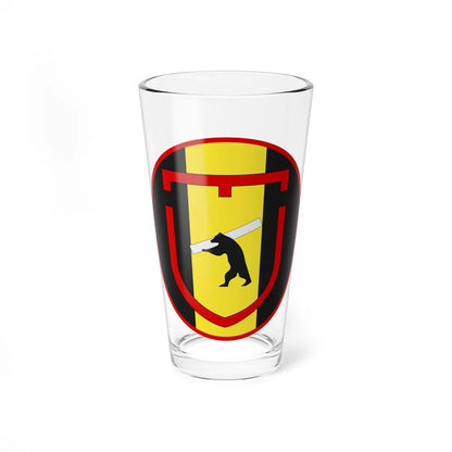 Emblem for the 3-I-IGR (Denmark) (Coat of Arms) Pint Glass 16oz 16oz - Go Mug Yourself