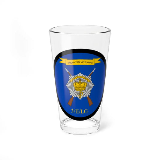 Emblem for the 3-II-LG (Denmark) (Coat of Arms) Pint Glass 16oz 16oz - Go Mug Yourself