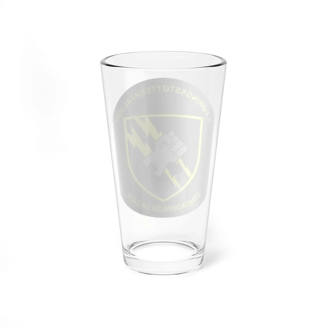 Emblem for the Danish 1 Brigade Staff (Denmark) (Coat of Arms) Pint Glass 16oz - Go Mug Yourself
