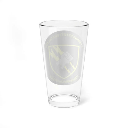 Emblem for the Danish 1 Brigade Staff (Denmark) (Coat of Arms) Pint Glass 16oz - Go Mug Yourself