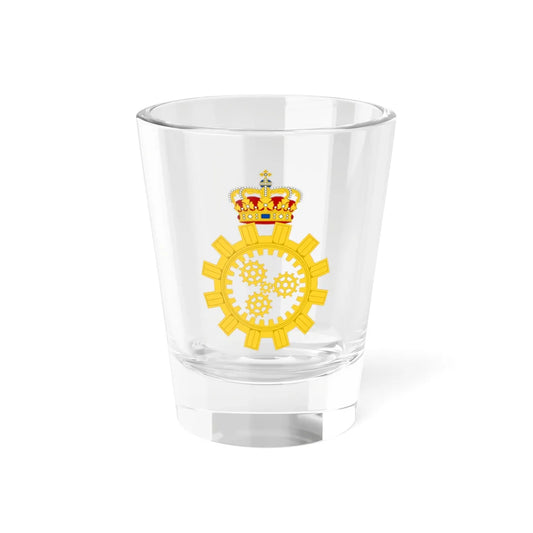 Emblem for the Danish Defence Maintenance Service (Denmark) (Coat of Arms) Shot Glass 1.5oz 1.5oz - Go Mug Yourself
