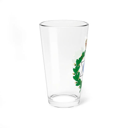 Emblem for the Danish Department of Geodetic Studies (Denmark) (Coat of Arms) Pint Glass 16oz - Go Mug Yourself