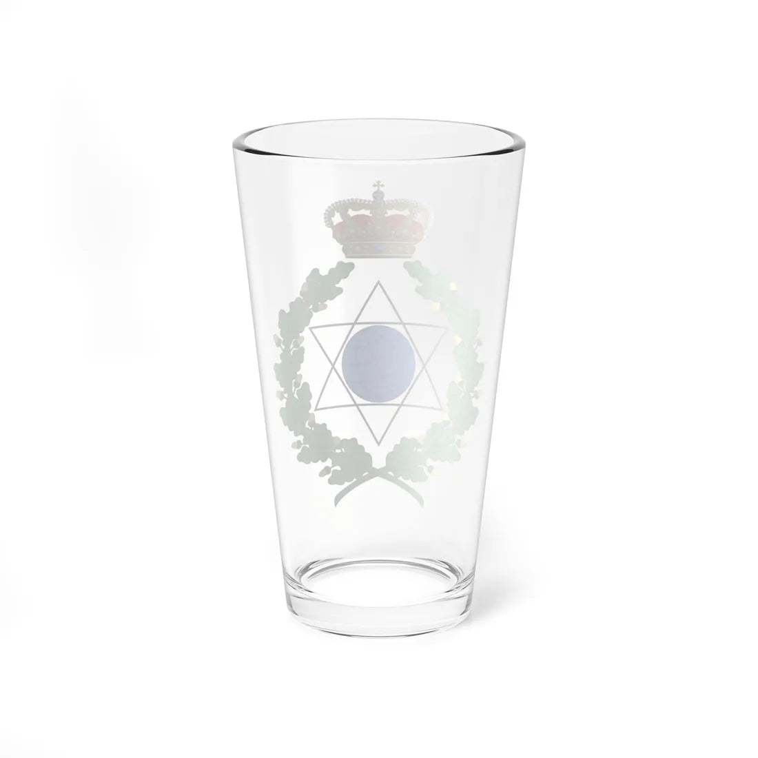Emblem for the Danish Department of Geodetic Studies (Denmark) (Coat of Arms) Pint Glass 16oz - Go Mug Yourself
