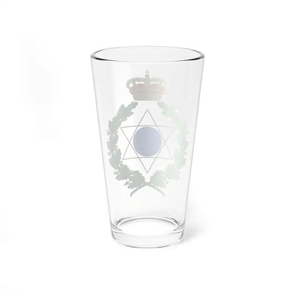 Emblem for the Danish Department of Geodetic Studies (Denmark) (Coat of Arms) Pint Glass 16oz - Go Mug Yourself