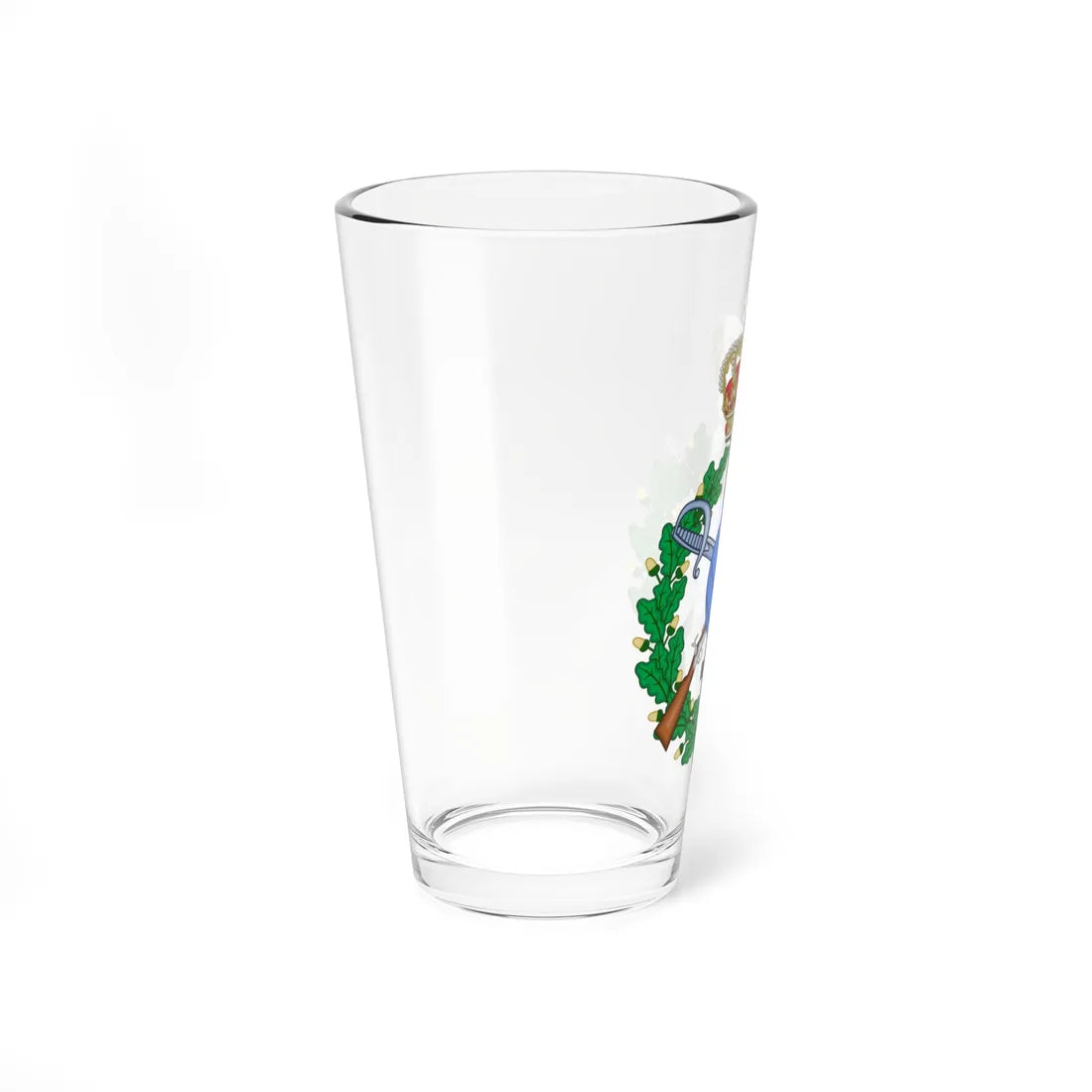 Emblem for the Danish General staff topographic department (Denmark) (Coat of Arms) Pint Glass 16oz - Go Mug Yourself