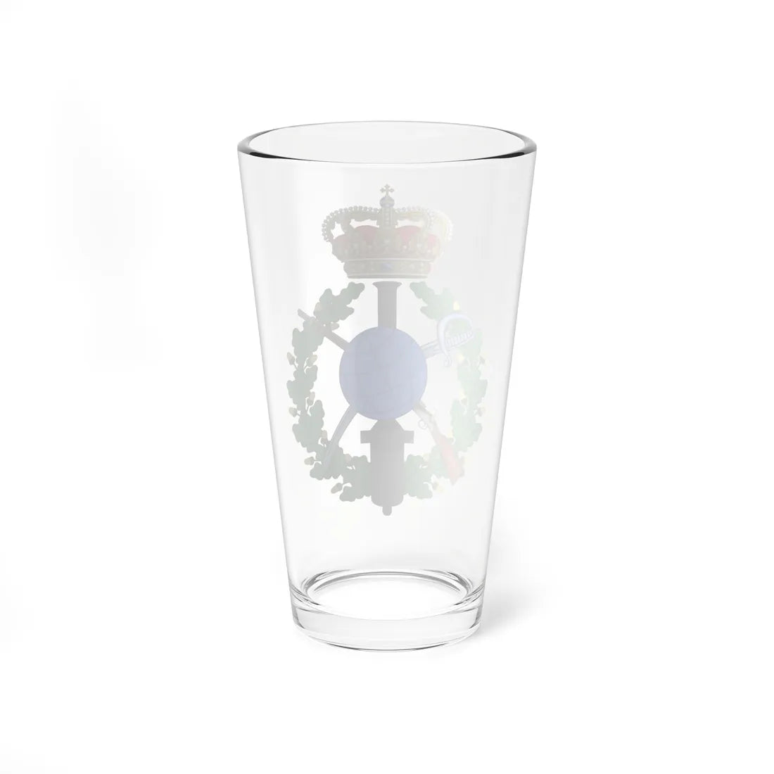 Emblem for the Danish General staff topographic department (Denmark) (Coat of Arms) Pint Glass 16oz - Go Mug Yourself