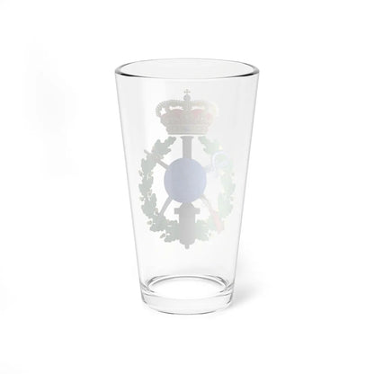 Emblem for the Danish General staff topographic department (Denmark) (Coat of Arms) Pint Glass 16oz - Go Mug Yourself