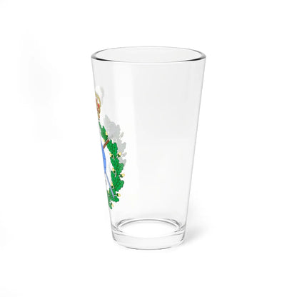 Emblem for the Danish General staff topographic department (Denmark) (Coat of Arms) Pint Glass 16oz - Go Mug Yourself