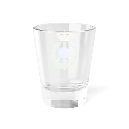 Emblem for the Danish General staff topographic department (Denmark) (Coat of Arms) Shot Glass 1.5oz - Go Mug Yourself