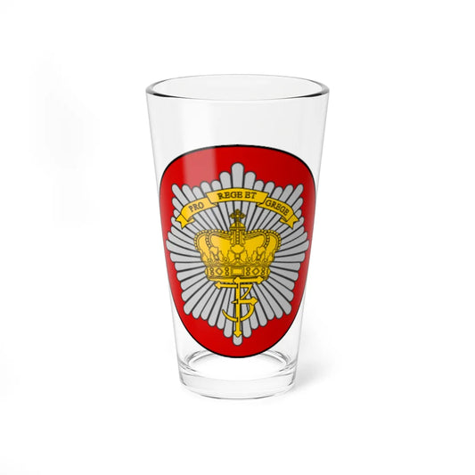 Emblem for the Danish Royal Life Guards I Battalion (Denmark) (Coat of Arms) Pint Glass 16oz 16oz - Go Mug Yourself