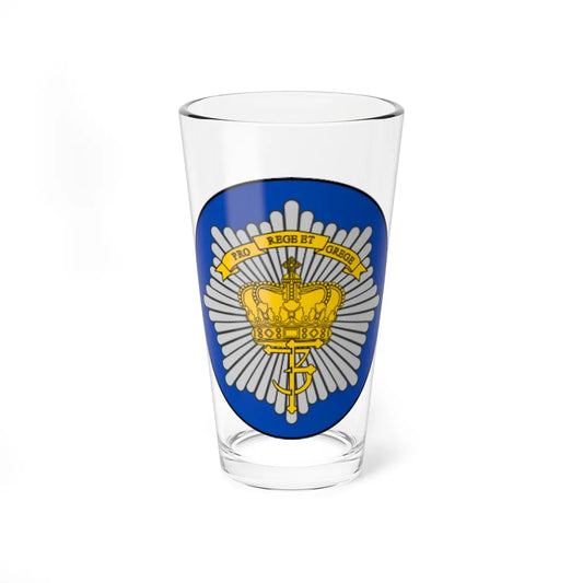 Emblem for the Danish Royal Life Guards III Battalion (Denmark) (Coat of Arms) Pint Glass 16oz 16oz - Go Mug Yourself