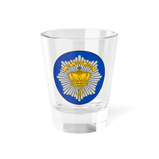 Emblem for the Danish Royal Life Guards III Battalion (Denmark) (Coat of Arms) Shot Glass 1.5oz 1.5oz - Go Mug Yourself