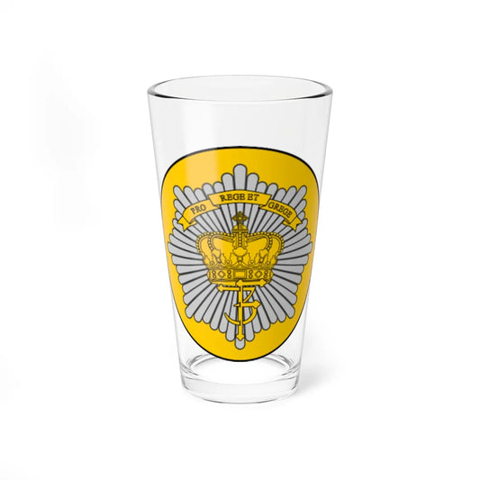 Emblem for the Danish Royal Life Guards IV Battalion (Denmark) (Coat of Arms) Pint Glass 16oz 16oz - Go Mug Yourself