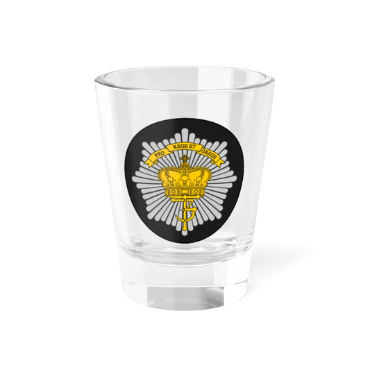 Emblem for the Danish Royal Life Guards V Battalion (Denmark) (Coat of Arms) Shot Glass 1.5oz 1.5oz - Go Mug Yourself
