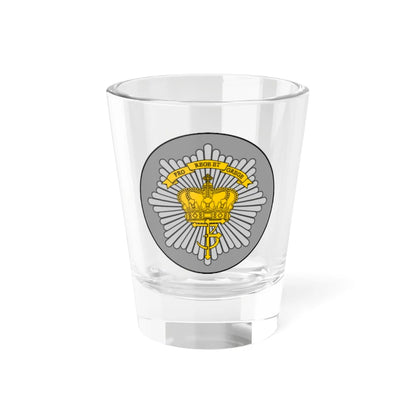 Emblem for the Danish Royal Life Guards VI Battalion (Denmark) (Coat of Arms) Shot Glass 1.5oz 1.5oz - Go Mug Yourself