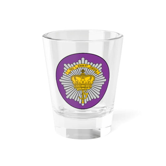 Emblem for the Danish Royal Life Guards VII Battalion (Denmark) (Coat of Arms) Shot Glass 1.5oz 1.5oz - Go Mug Yourself